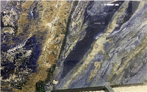 Auzl Bahia Granite, Blue Slabs