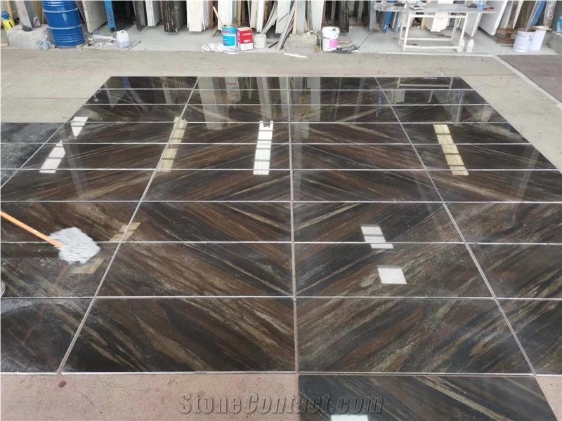 Floating Sand Brown Marble Slabs and Tiles