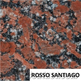 Rosso Santiago Granite Wall Tiles & Slabs