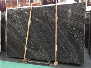 Antique Rosewood Grain Black Wooden Marble Slabs