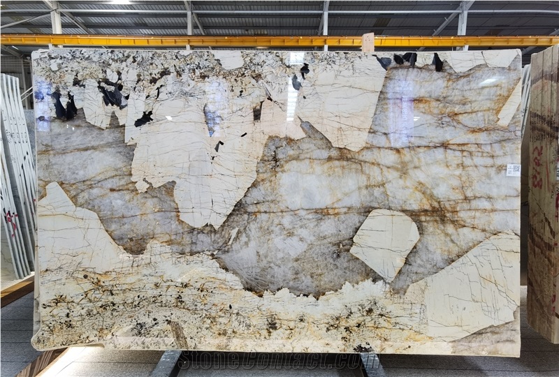 Brazil Patagonia White Quartzite Slabs& Tiles For Project