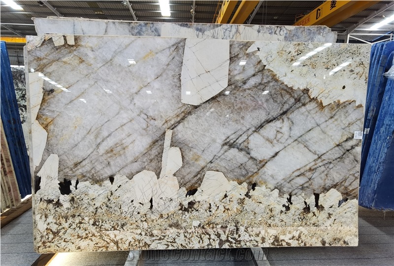 Brazil Patagonia White Quartzite Slabs& Tiles For Project