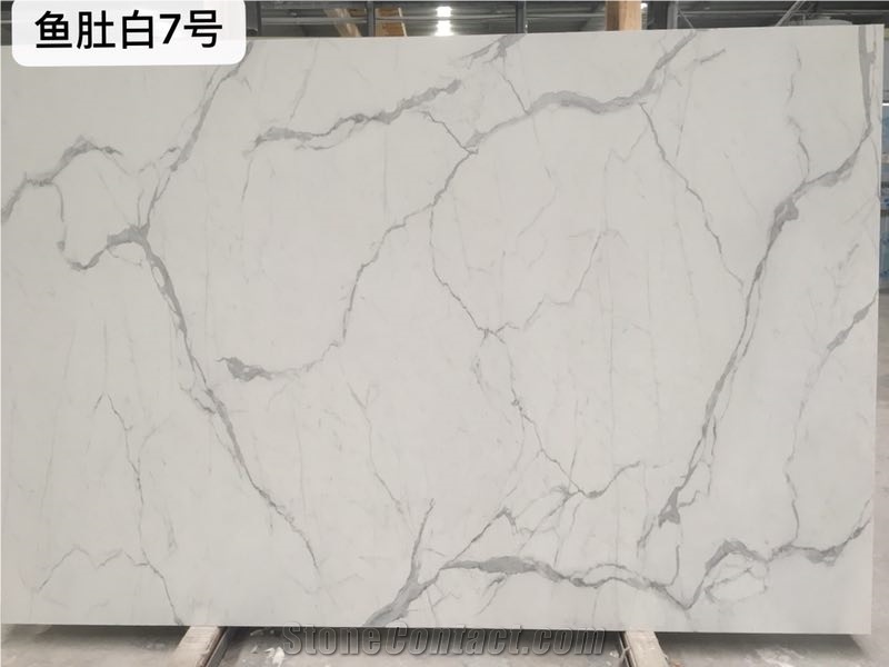 Calacatta Gold White Artificial Marble Stone Slabs