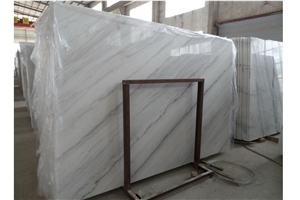 China Bianco Carrara/Guangxi White Marble Polished Slabs