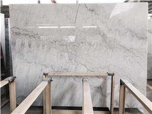 China Carrara Guangxi White Marble Polished Slabs