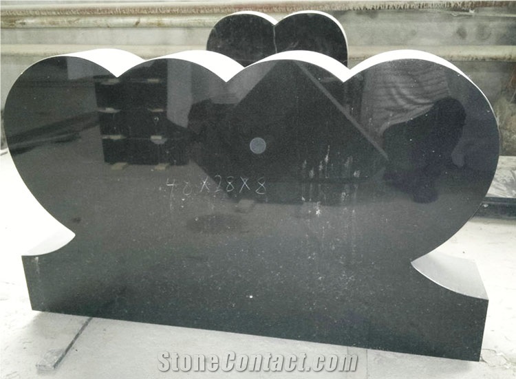 Customized Tombstone Shanxi Black Granite