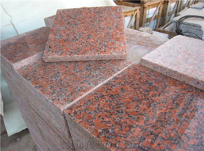 G562 Maple Red Granite Flooring Tiles