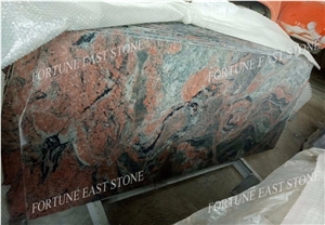 Multi-Color Red Granite Slabs