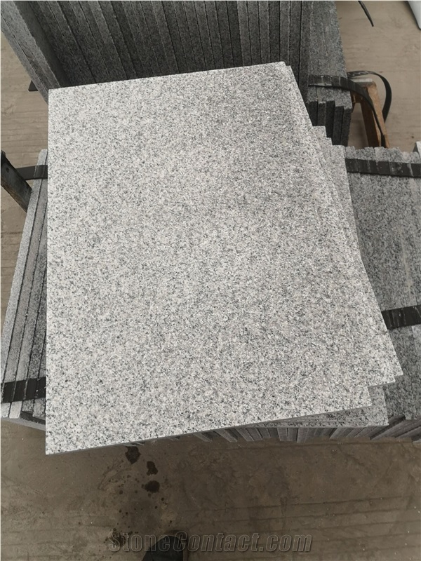 New G602 New Bianco Sardo Flamed Tiles Cut to Size