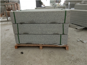 New G603 Padang Crystal White Granite Block Steps