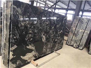 Silk Road Sliver Black Marble Slabs&Tiles
