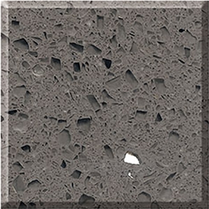 Sparkling Grey Quartz Slabs &Tiles For Project