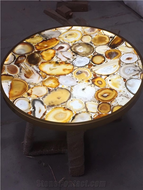 Agate Round Coffee Tables Furniture