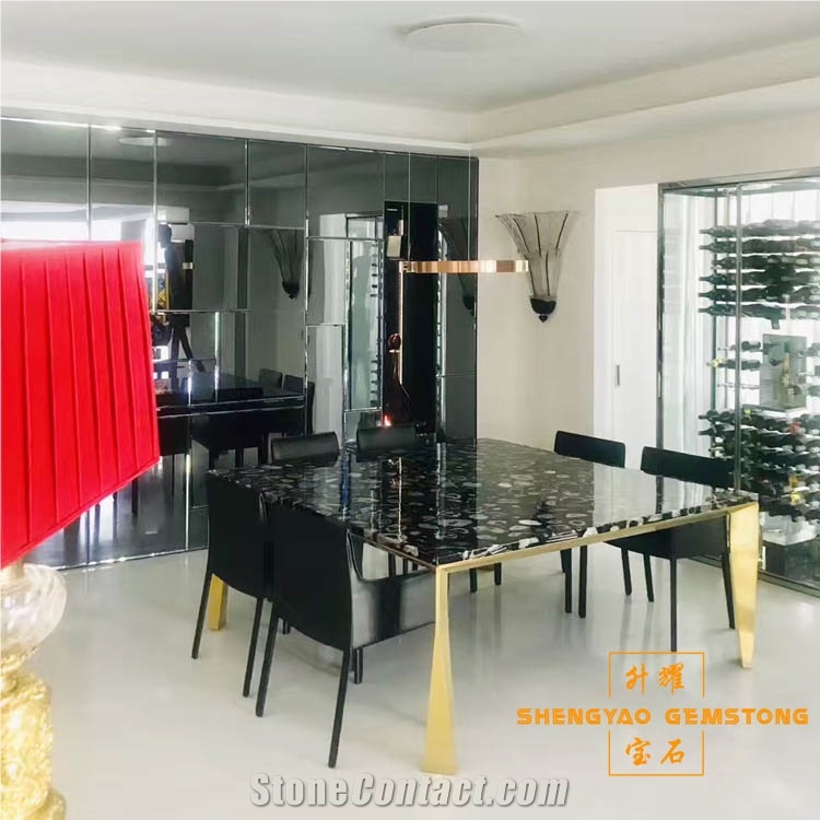 High Quality Luxury Backlit Agate Furniture