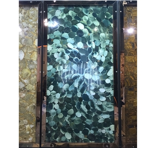 Lotus Green Slab for Wall Decoration