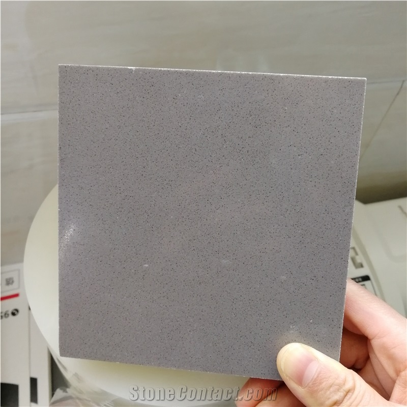 Pure Grey Engineered Marble Slab Tiles