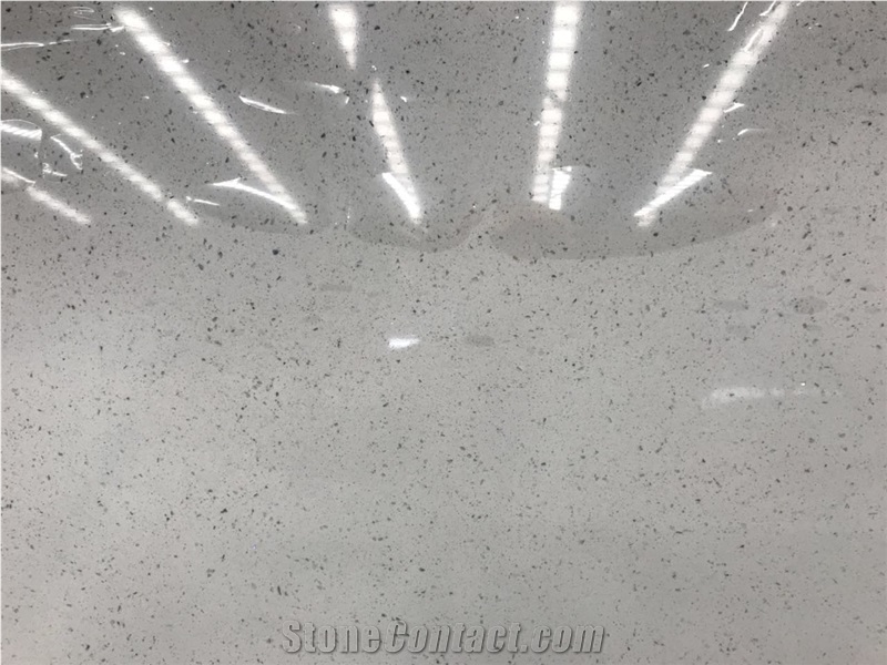 Sparkle White Engineered Artificial Marble