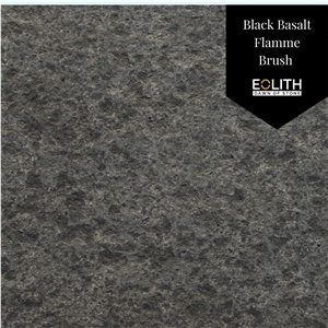 Flamme-Brushed Black Basalt
