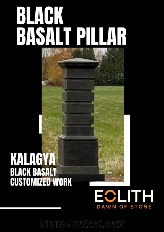 Kalagya Black Basalt Pillar