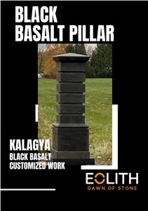Kalagya Black Basalt Pillar