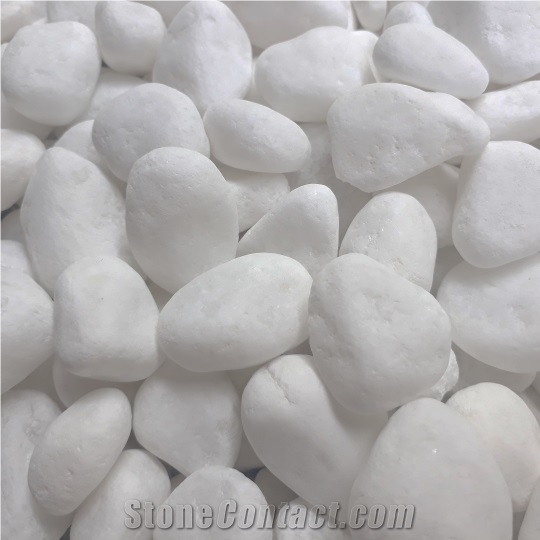 Glowing White Pebble for Decoration from Vietnam