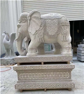 Natural Stone Carving Landscape Animal Statues