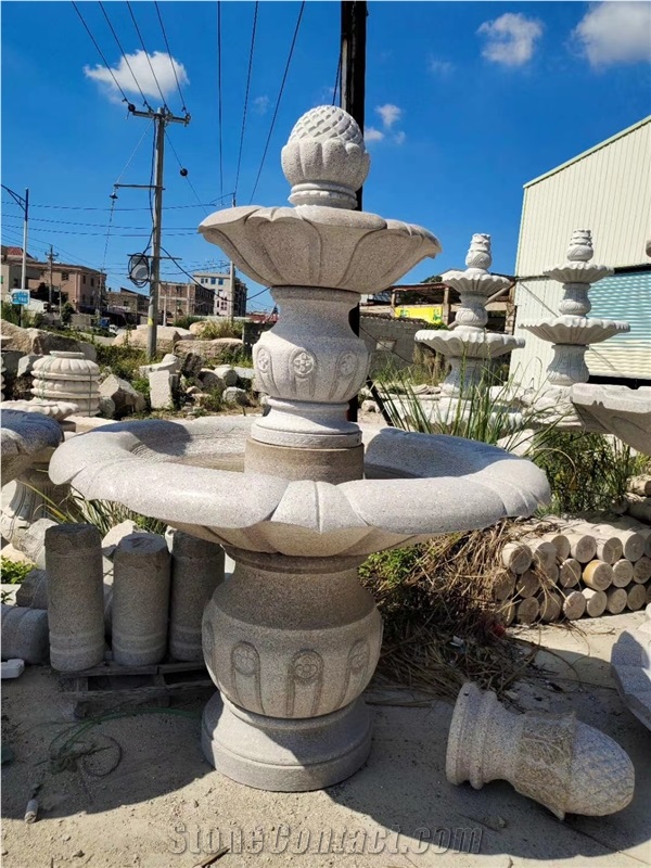 Polished Marble Stone Landscape Garden Fountain