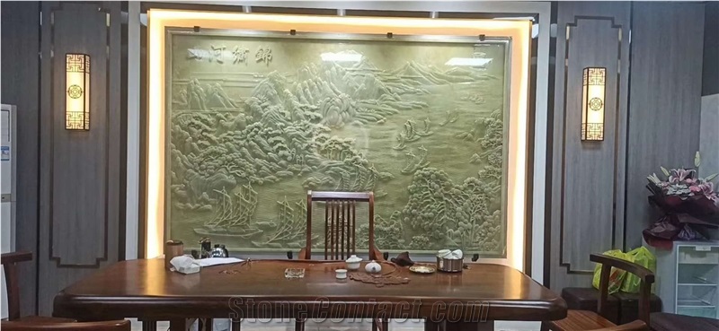 Top Quality Giftware Green Onyx Hall Wall Relief