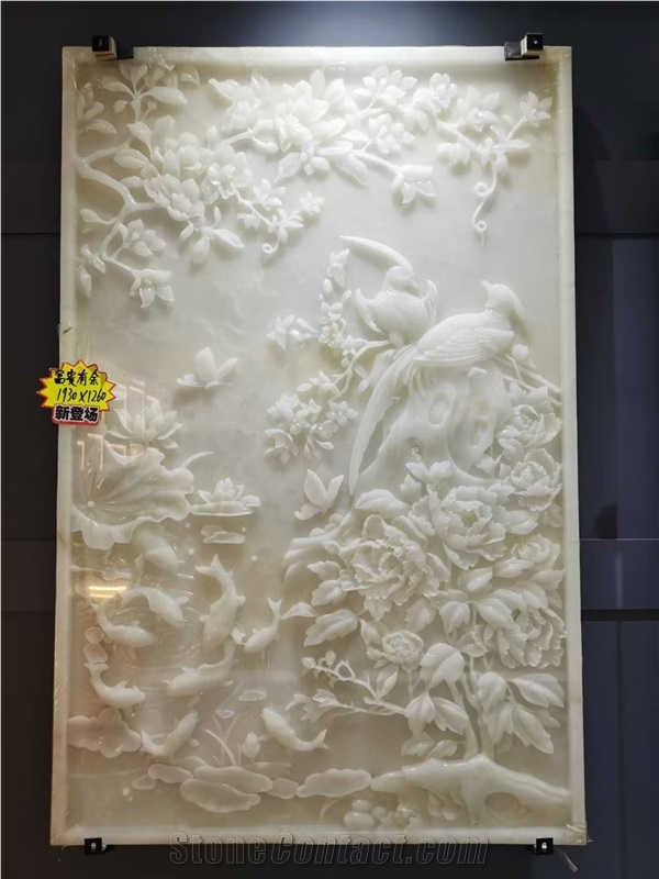 Wall Decoration Carving Background Onyx Relief