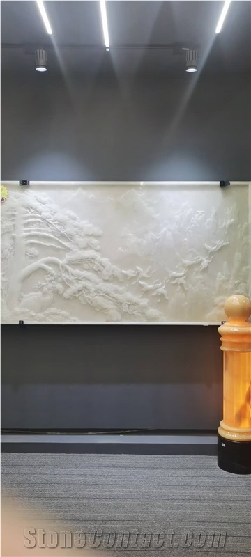 Wall Decoration Carving Background Onyx Relief
