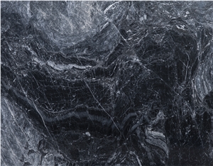 Dark Crystal Black Marble Slabs