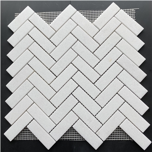 Crystal White Crystallized Nano Floor Mosaic
