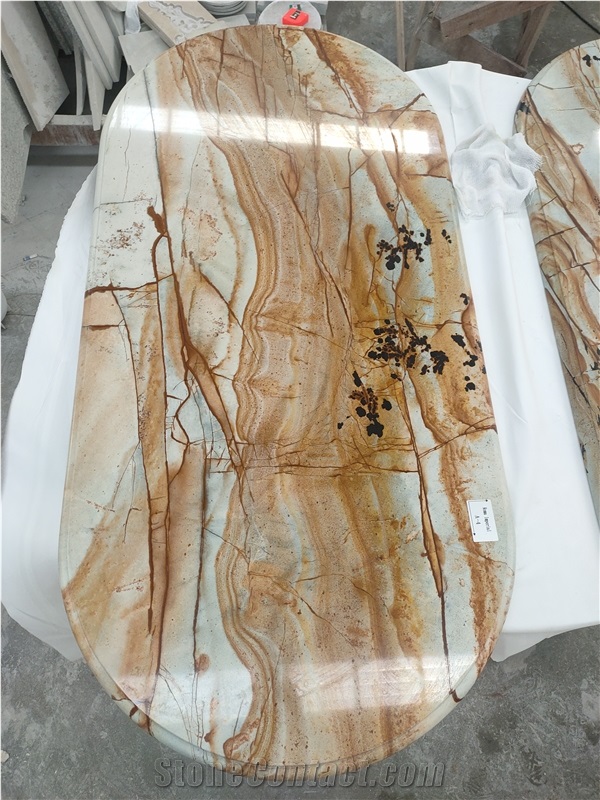 Roman Impression Marble Slabs for Counter Top