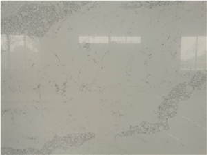 Artificial Calacatta White Quartz Stone Slab