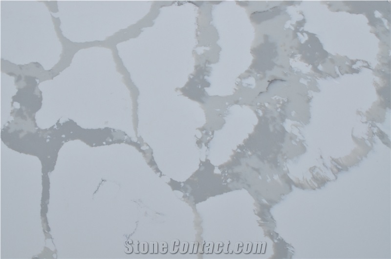 Calacatta White Quartz Stone for Countertops