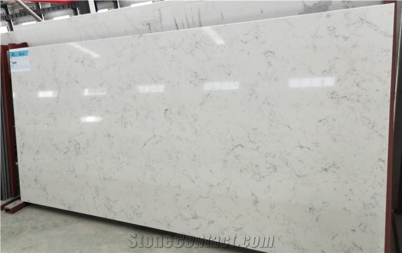 Carrara White Quartz Stone for Countertop