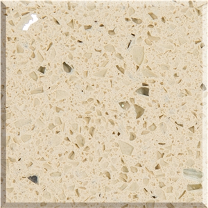 Engineered Stone with Glass and Mirror Chips