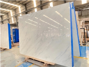 Bianco Esterno Marble Slab and Tiles for Project