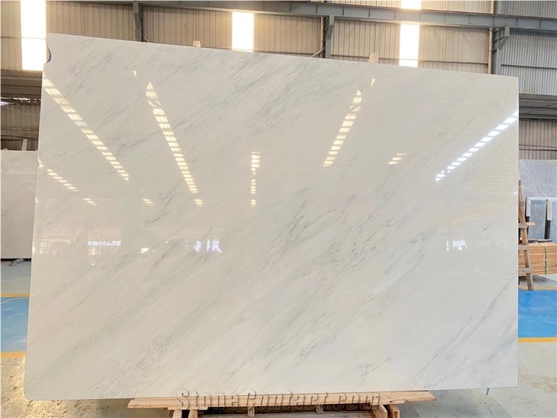 Bianco Esterno Marble Slab and Tiles for Project