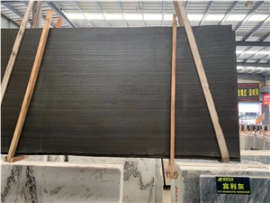 Black Wood Vein Marble for Floor Covering