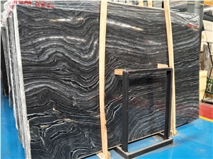Black Wooden Marble Slab,Tiles for Project