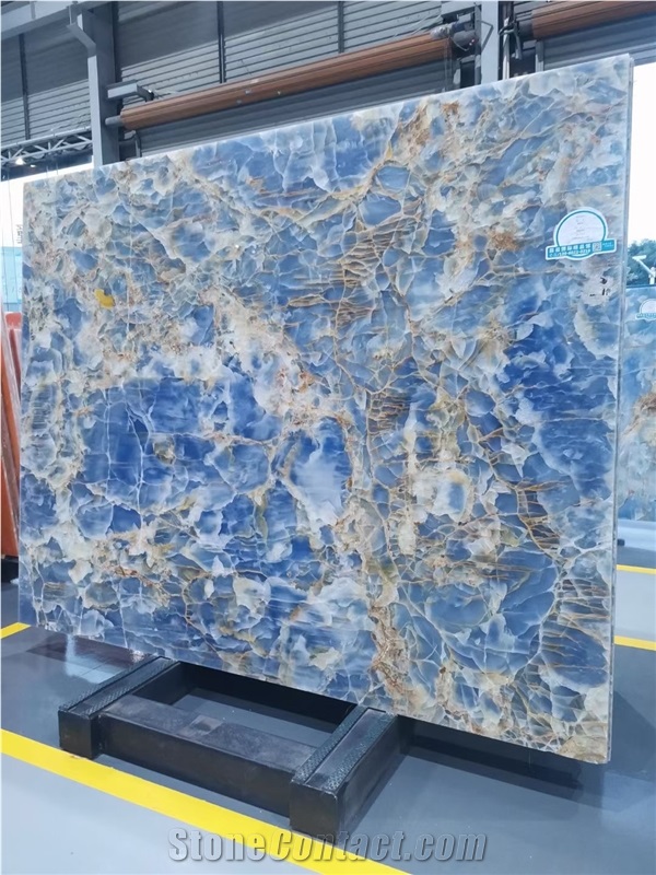 Blue Onyx Stone for Wall and Floor Tile