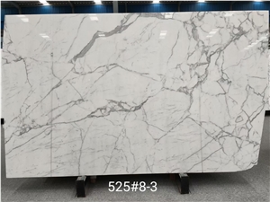 Calacatta White Marble Slab and Tiles for Project