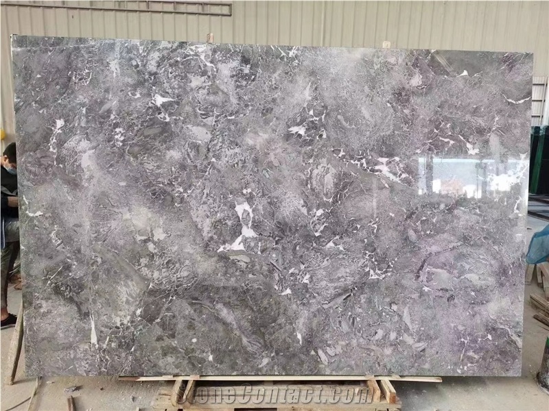 Cappuccino Grey Marble Slab and Tiles for Project