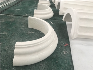 Finike White Limestone Column Pillars for Project