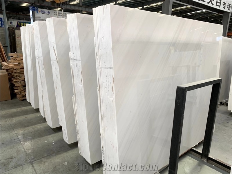 Greece Sivec White Marble Slab,Tiles for Project