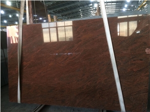 Multicolor Red Granite Slab and Tiles for Project