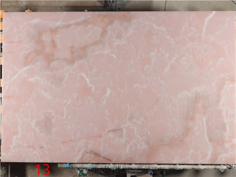 Naghadeh Pink Onyx Slabs and Tiles for Project