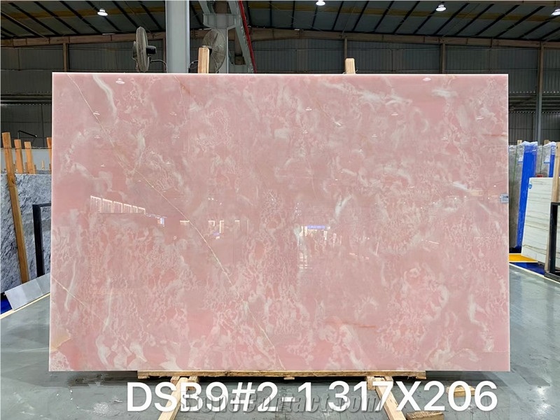 Pink Onyx Stone for Wall Feature