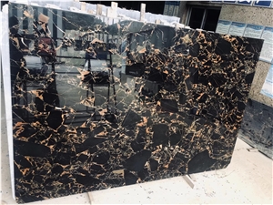 Portoro Gold Marble Slab and Tile for Project